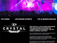 Tablet Screenshot of crystalclub.at